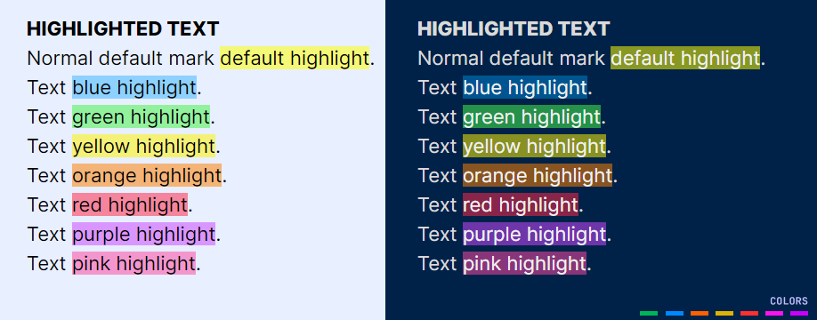 Highlighted text