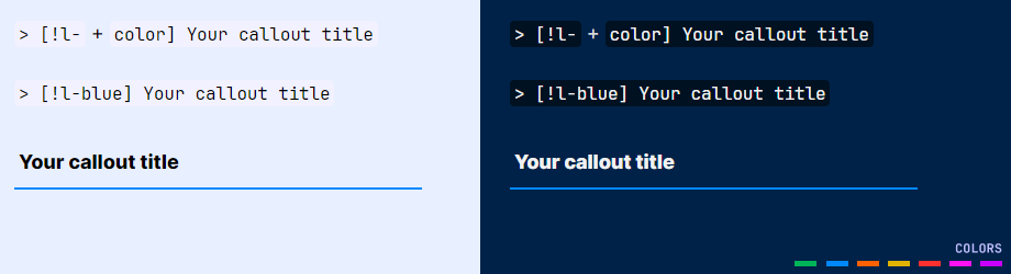 Additional Line Callouts