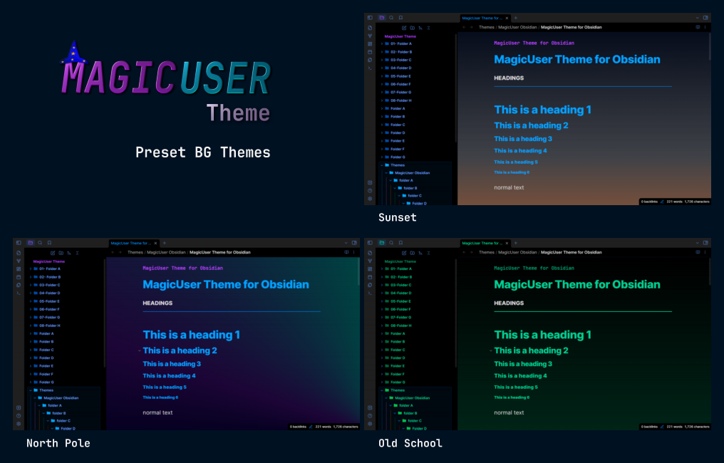 MagicUser BG New Themes