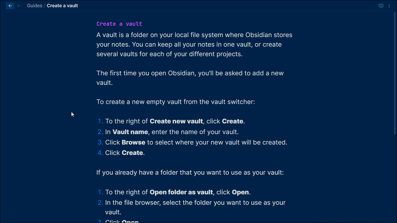 Distraction-free Mode Overview