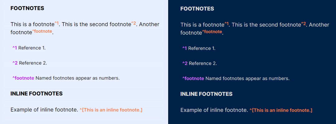 MagicUser theme footnotes