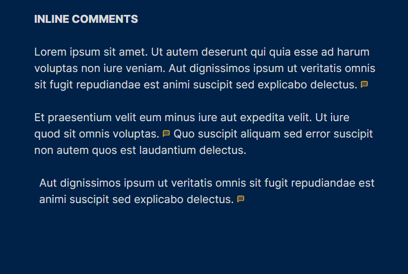 MagicUser Inline Comments