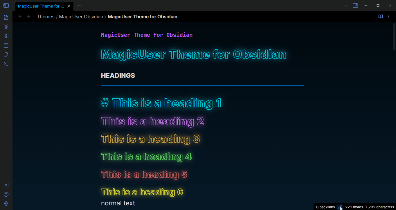 Outline Neon mode - gif