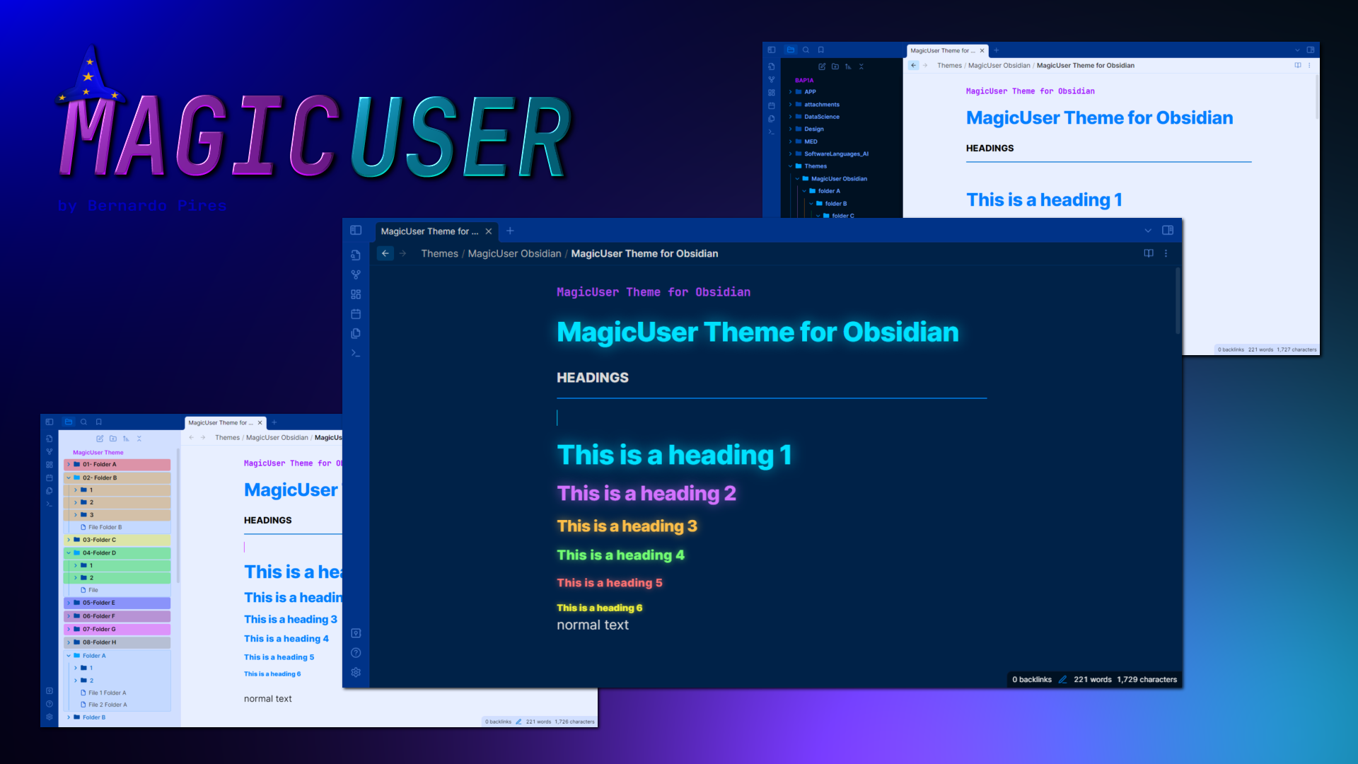 MagicUser theme for Obsidian