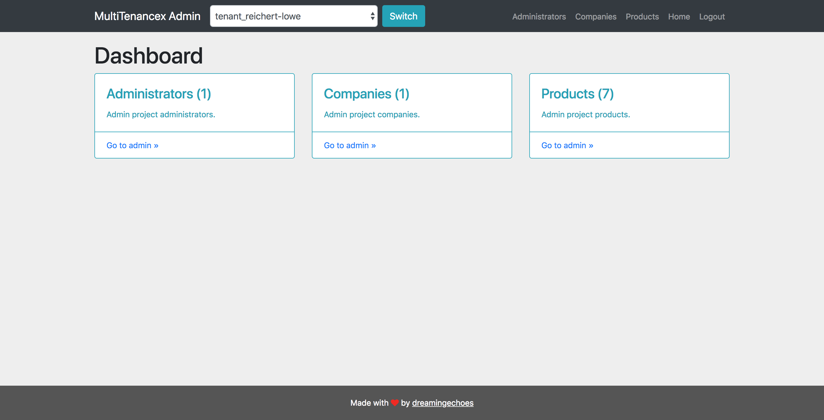 Admin Dashboard