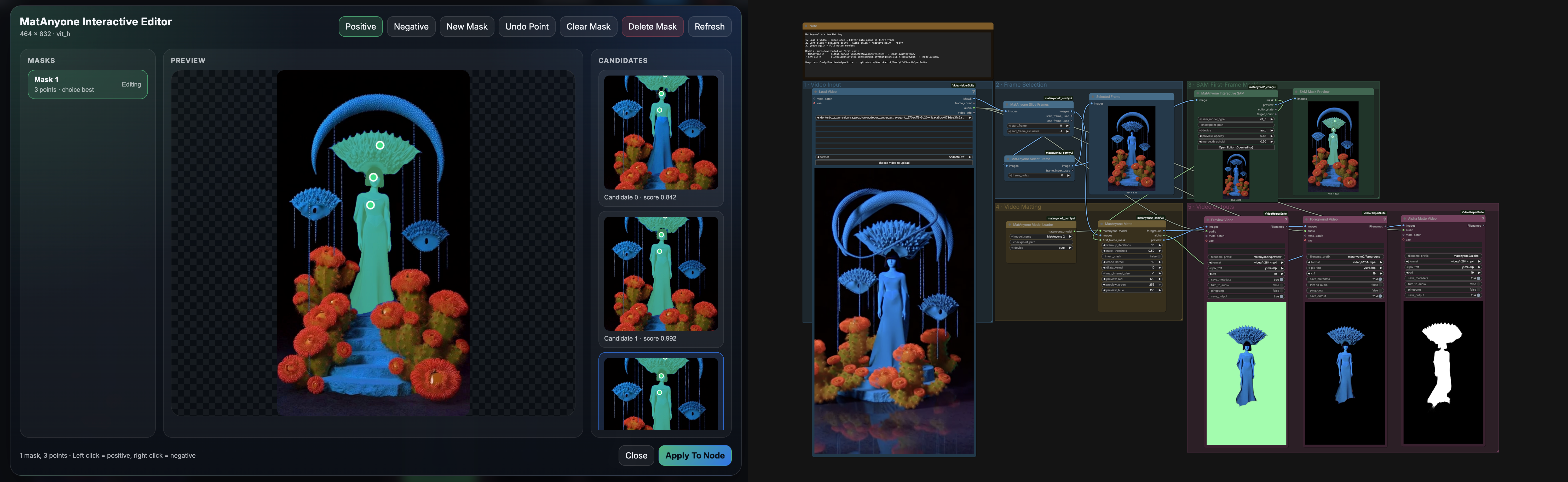 Workflow and editor showcase