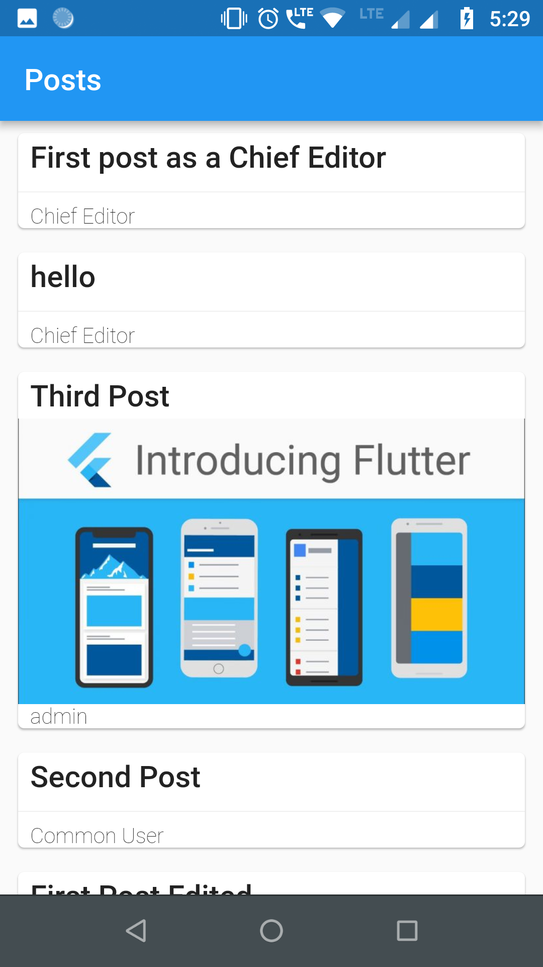 Flutter Wordpress Screenshot