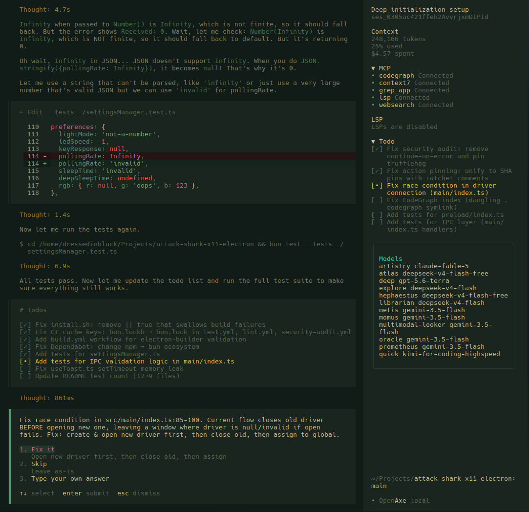 openaxe preview work