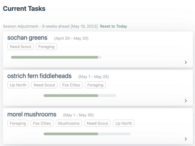 viewing the in season tasks in the seasonally chrome extension