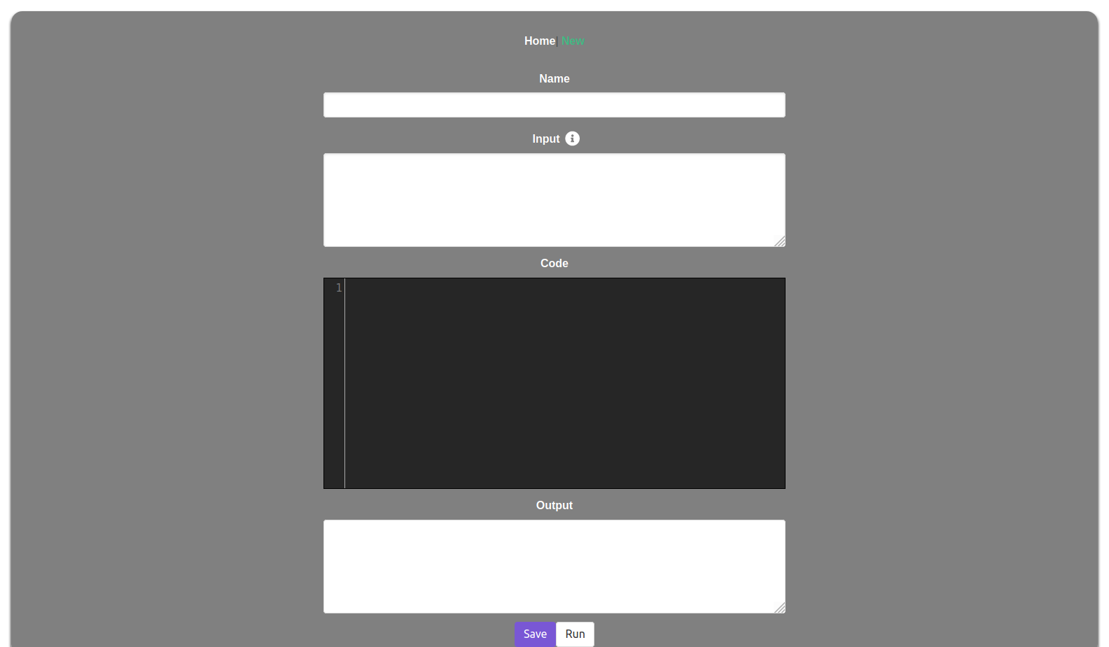 Example code page