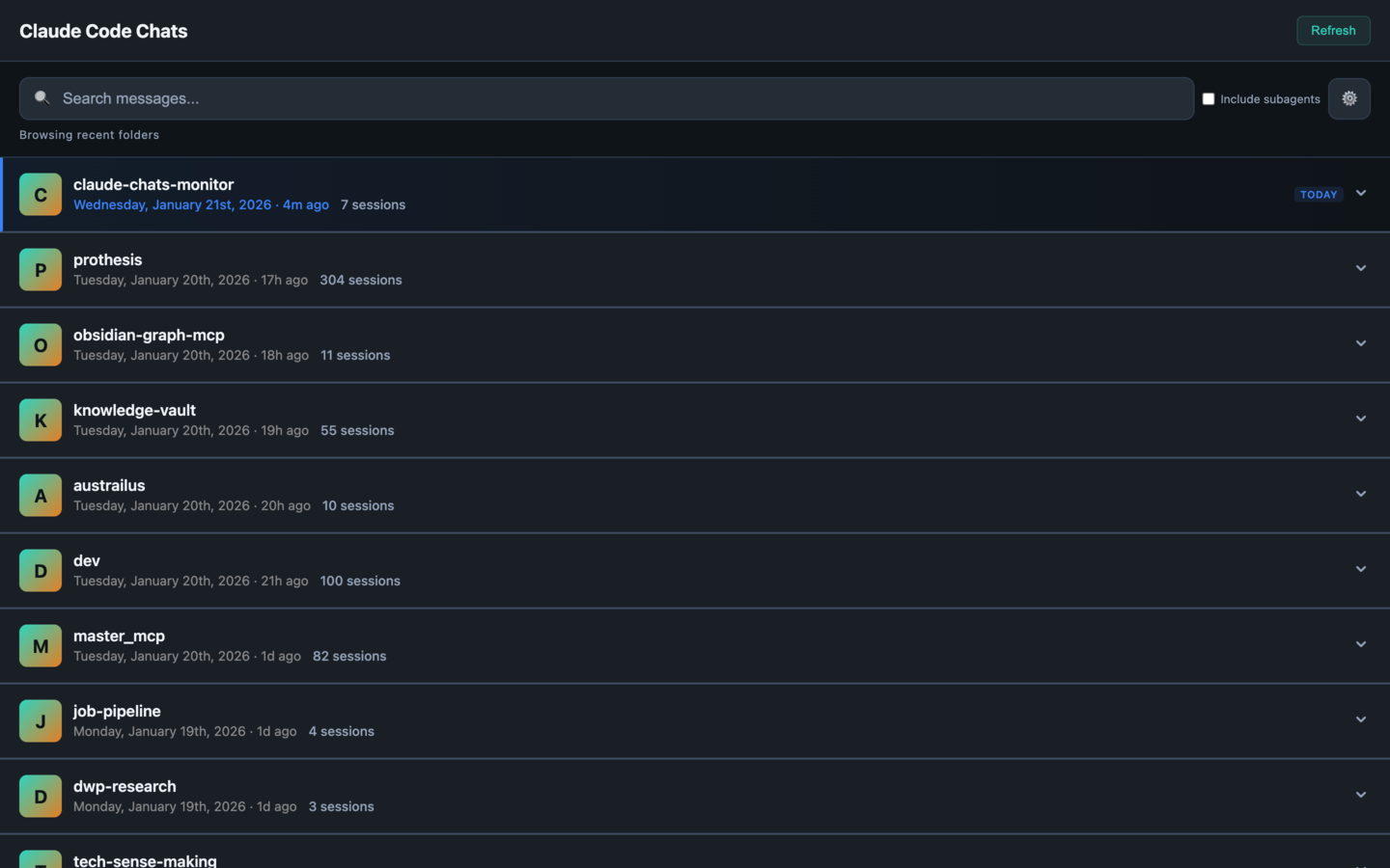 Claude Code Chat Explorer