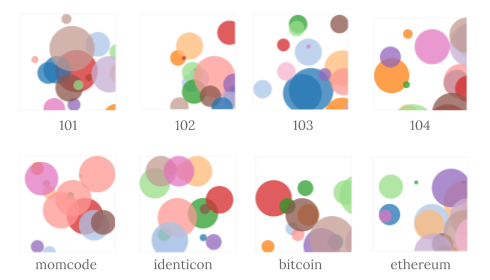 Bubble Identicons, by Doug Akridge — 2014