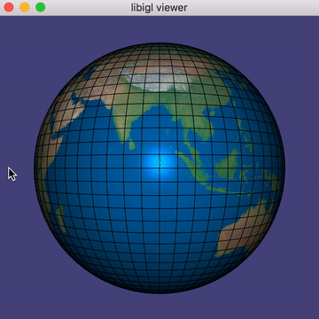 After closing that window, another viewer will pop up with your generated sphere textured with the earth.