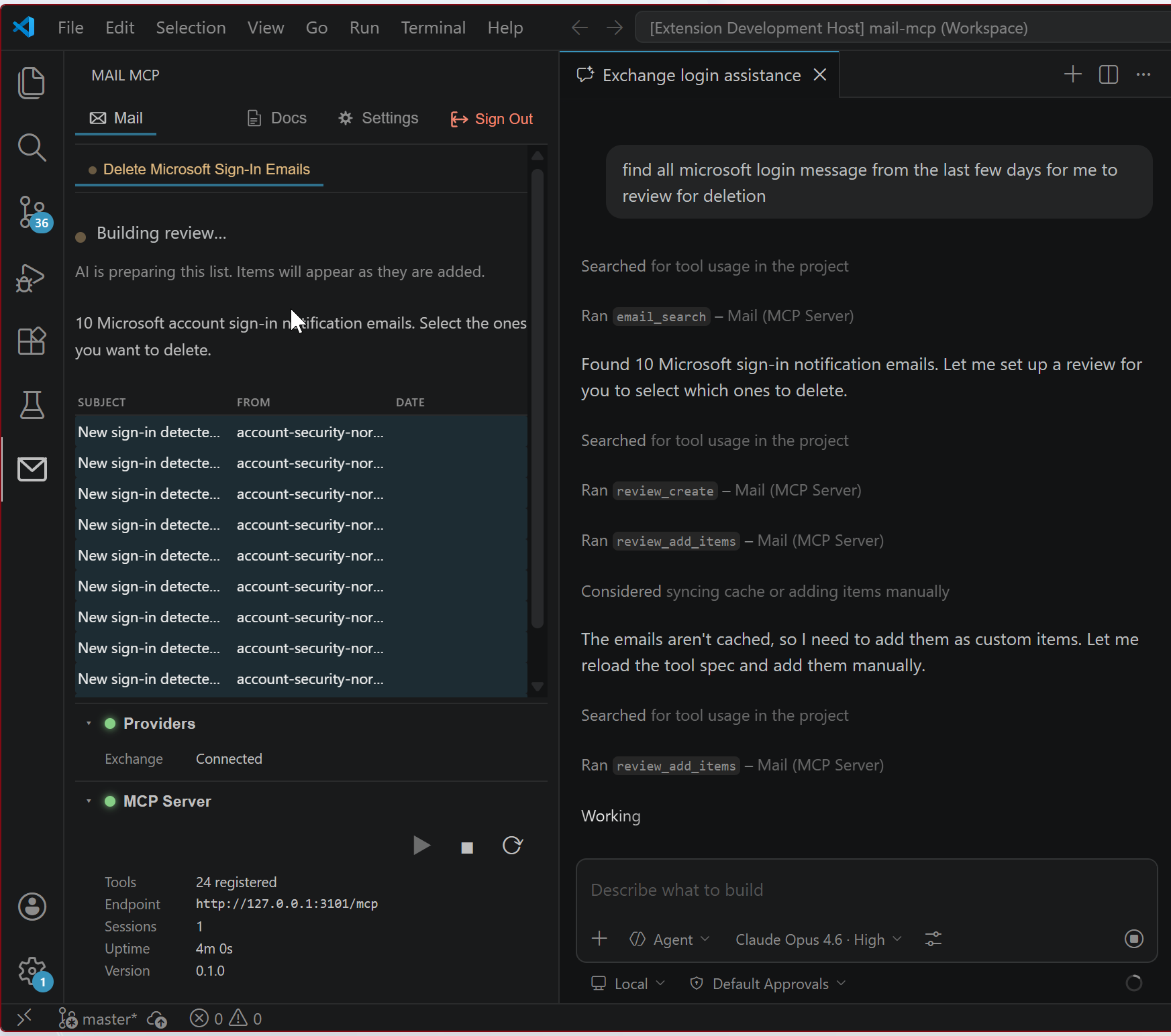 AI building a review list