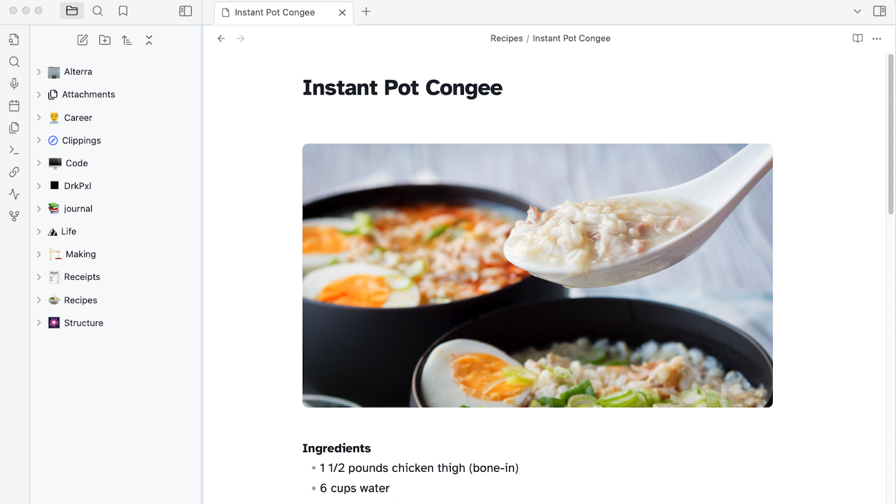Recipe Example