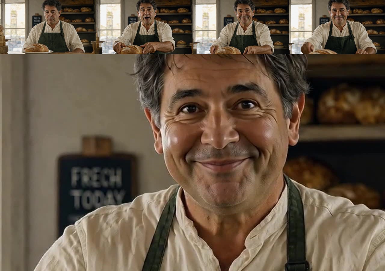 Frames of the 2560x1440 clip, and a full-resolution crop