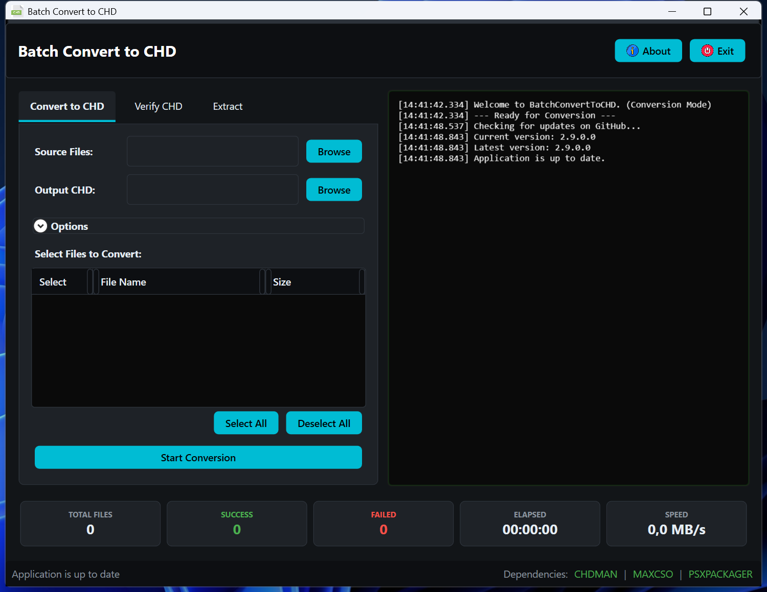 Batch Convert to CHD 截图