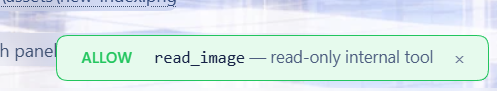 ALLOW strip — read-only internal tool