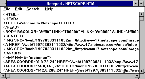 Windows 3.1 Notepad