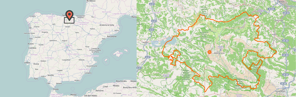 Maps of Las Merindades (Spain)