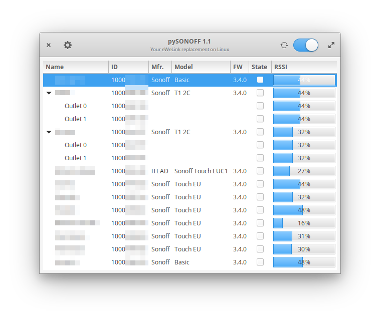 Main Interface Data