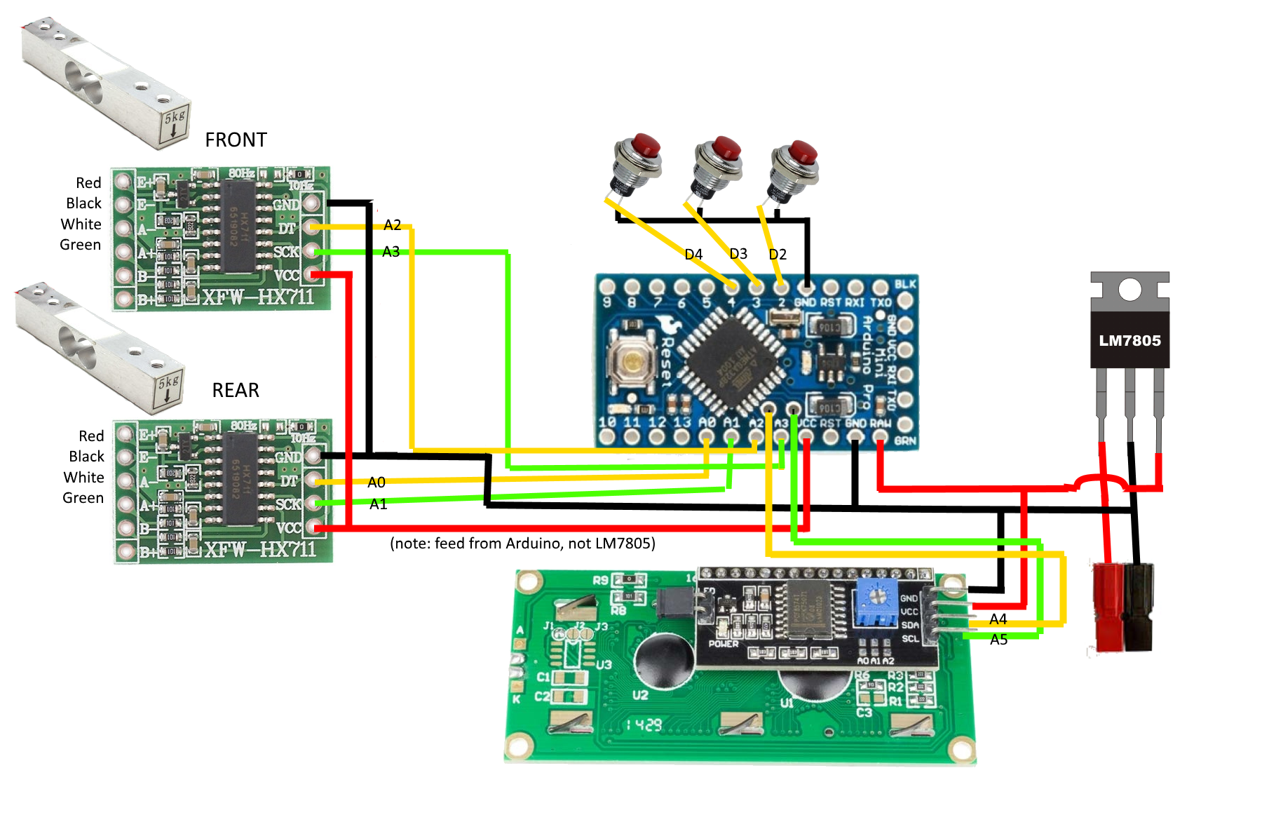 Wiring The Cable: Hx711 Arduino Wiring
