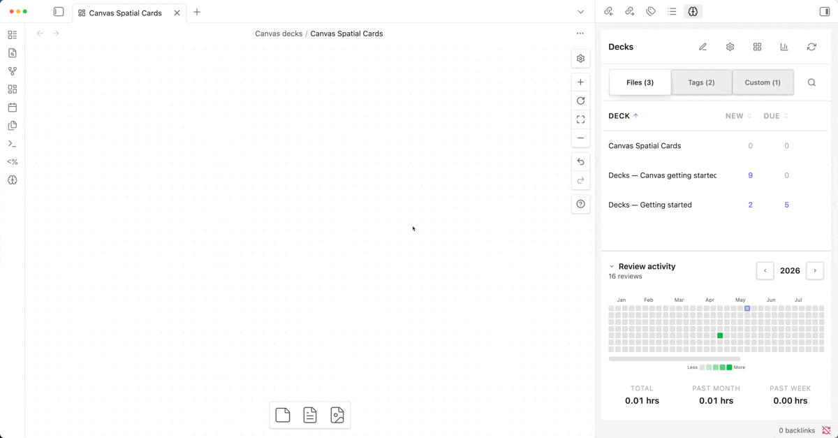 Canvas Spatial Cards Demo
