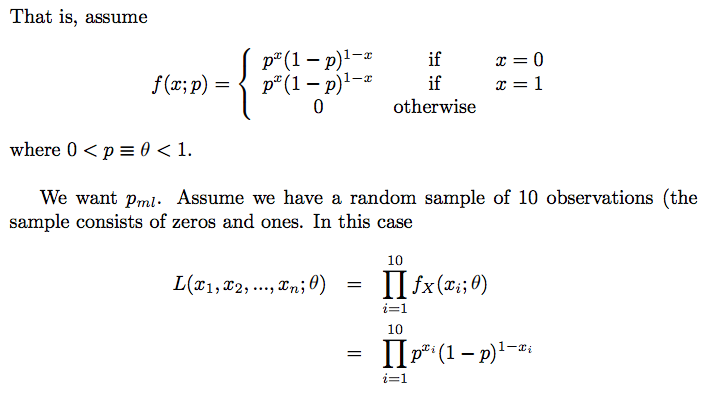 Bernoulli estimation 1