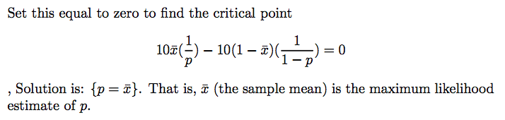 Bernoulli estimation 4