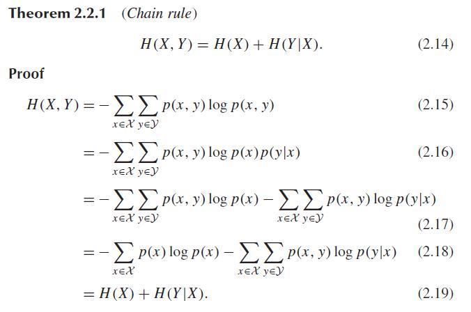 [statistics] Entropy, Relative Entropy And Mutual Information · Dsindex ...