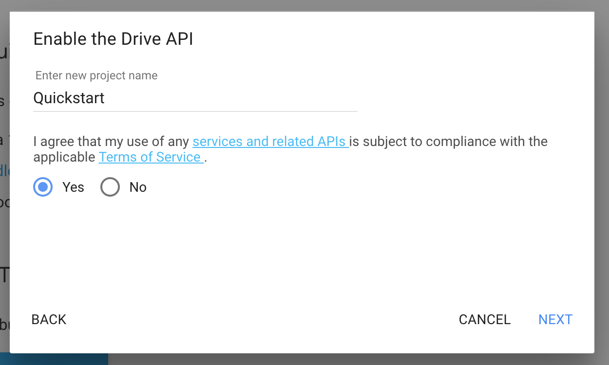 Enable API