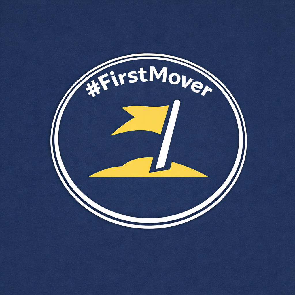 #FirstMover Open Badge - Dark