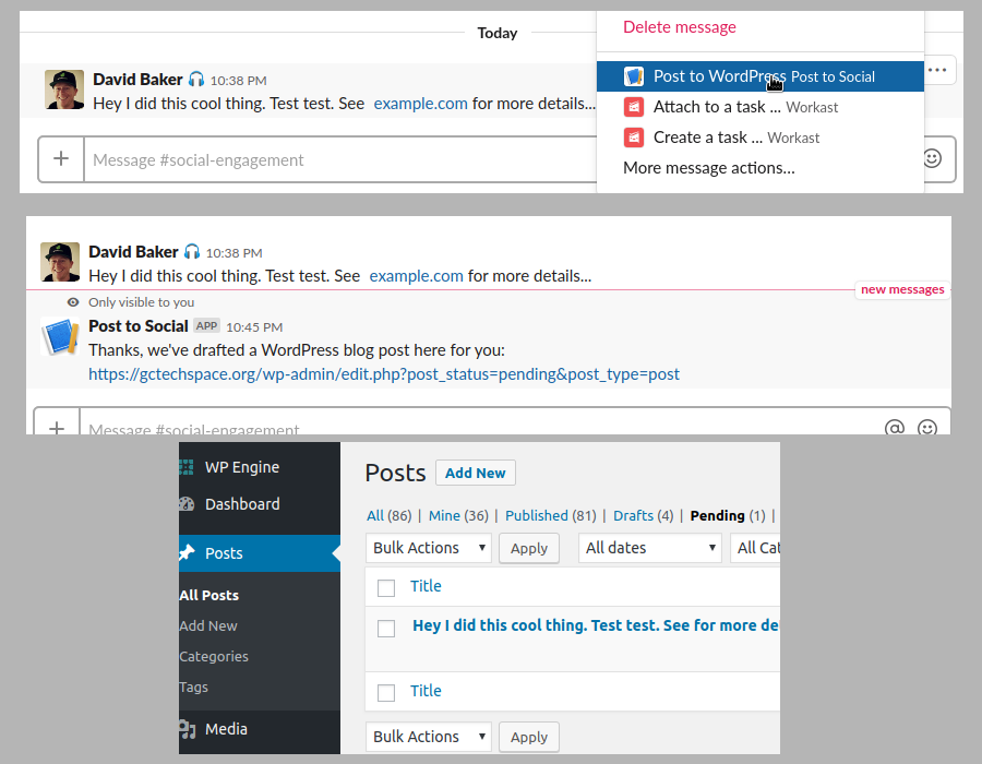 Slack Screenshot Slack screenshot