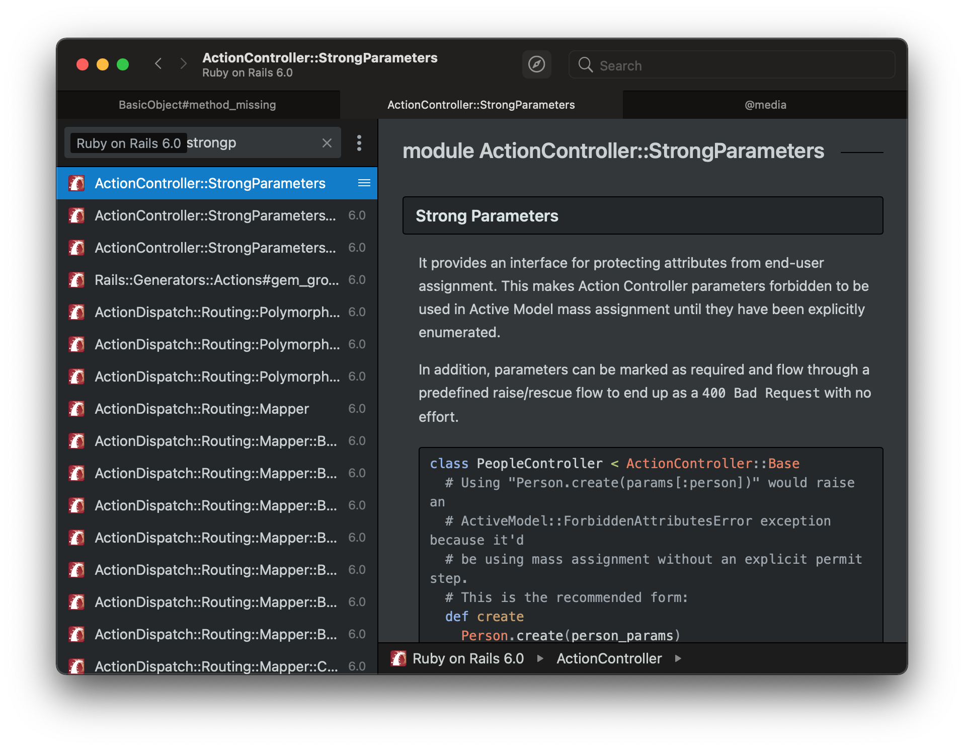 DevDocs for macOS screenshot App screenshot