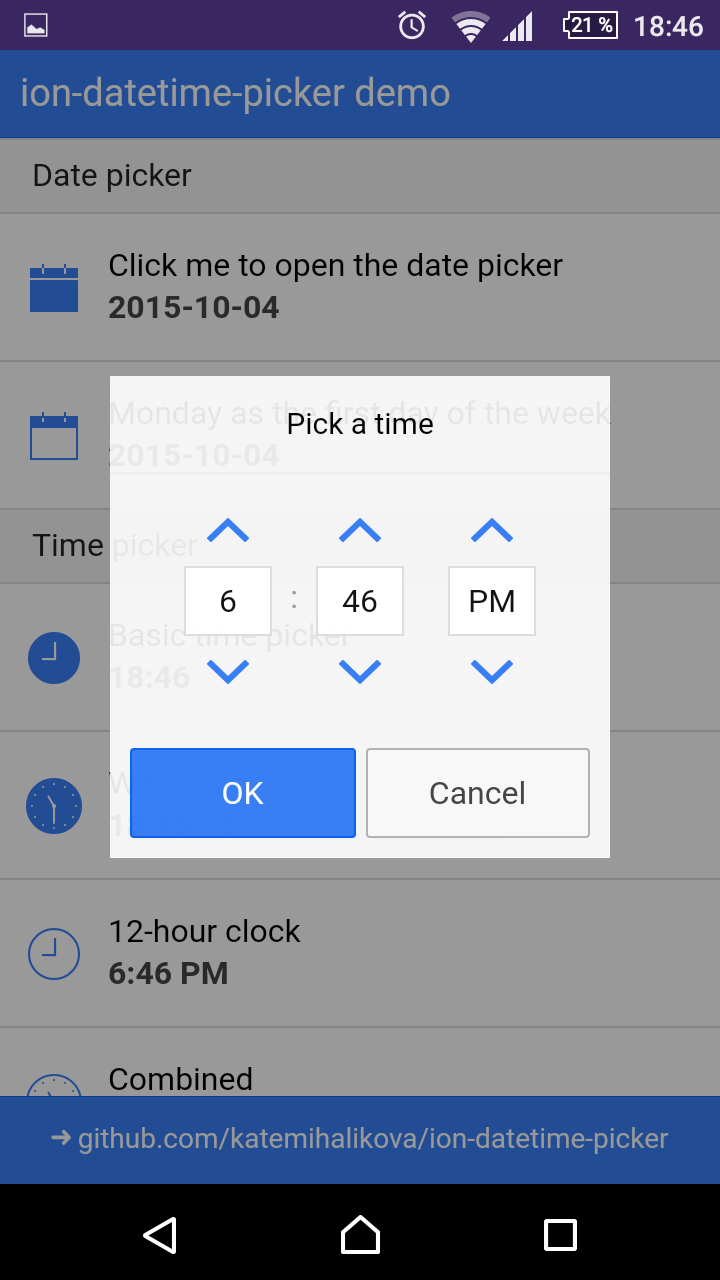 Time picker