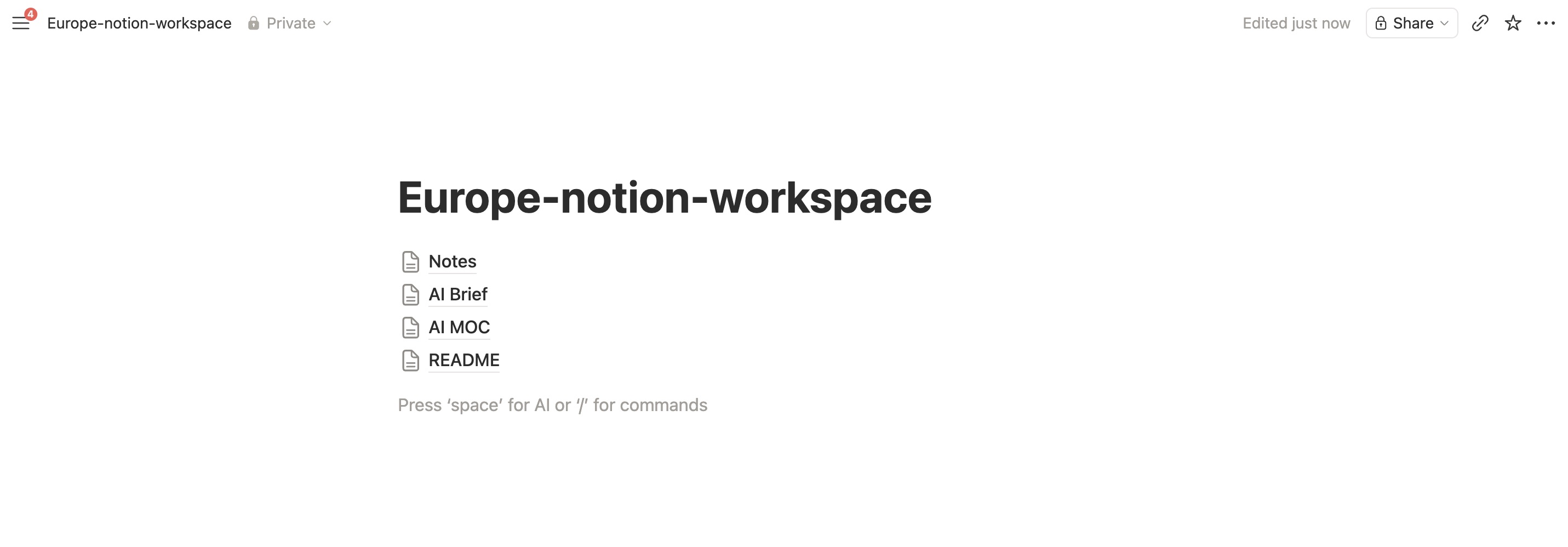 Notion Workspace Import