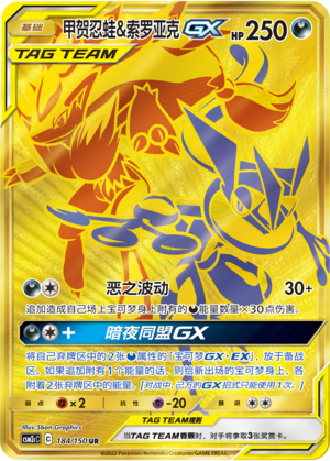 甲贺忍蛙&索罗亚克GX / Greninja & Zoroark GX