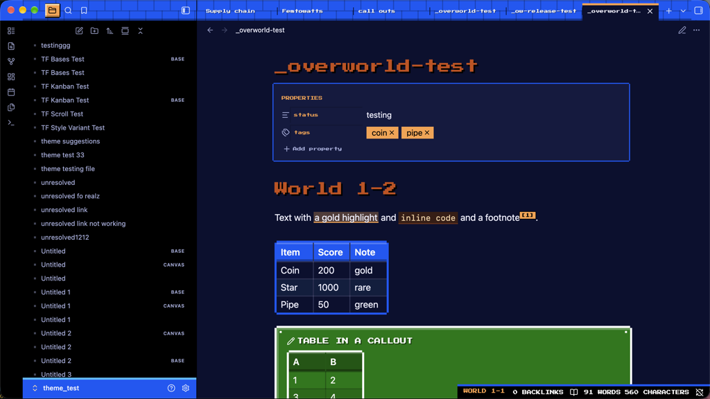 Overworld, dark
