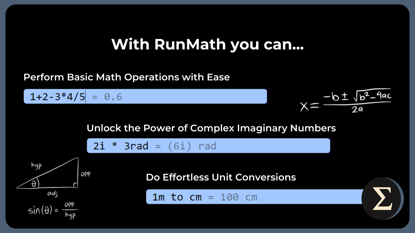 Runmath capabilities