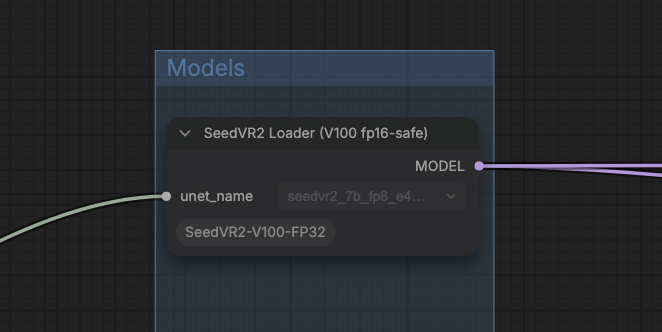 SeedVR2 Loader (V100 fp16-safe) node