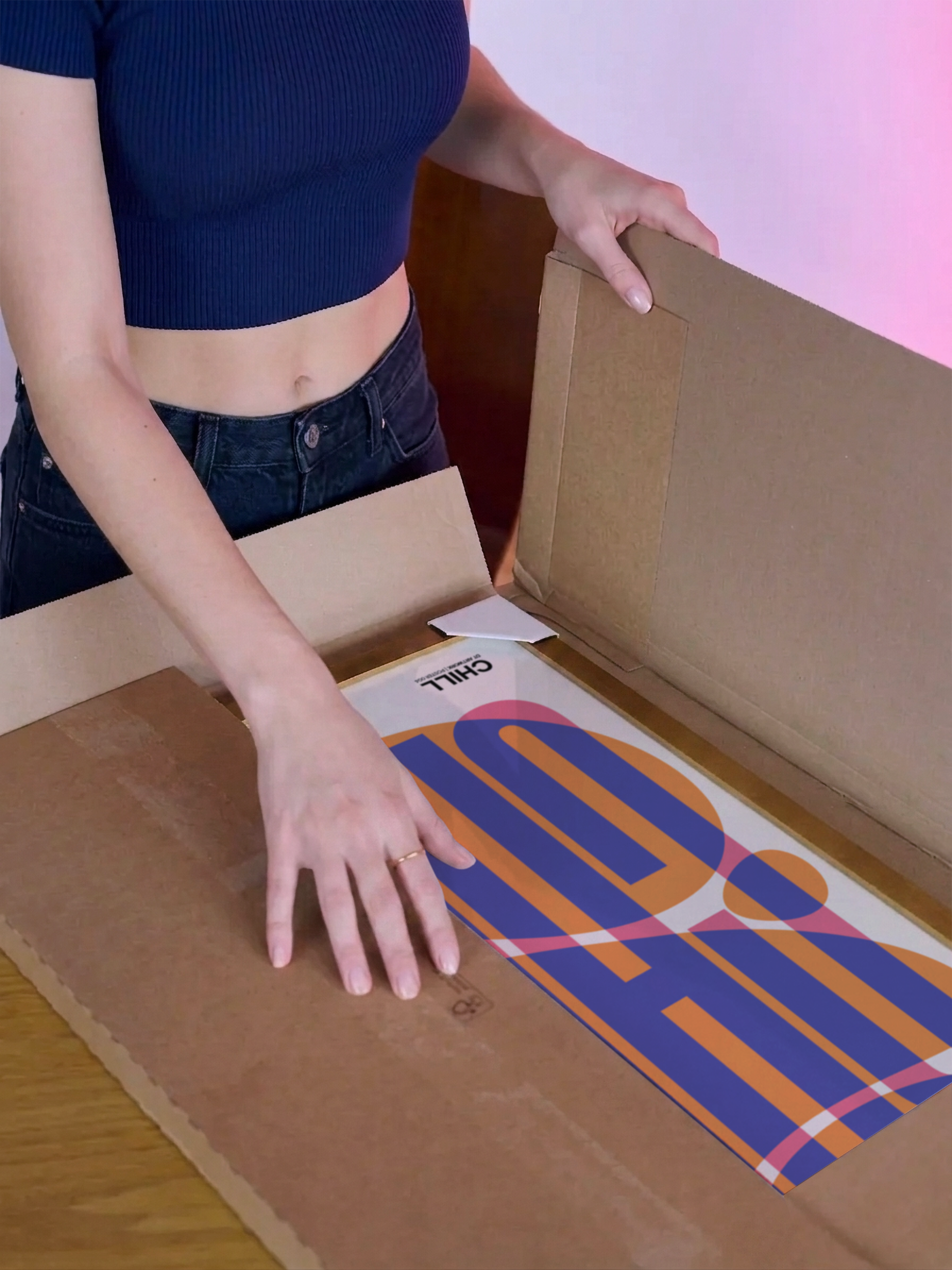 Unboxing a framed print