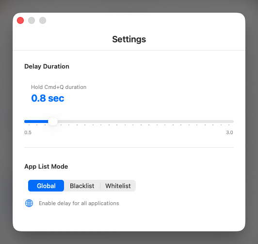 SlowQuit screenshot 2