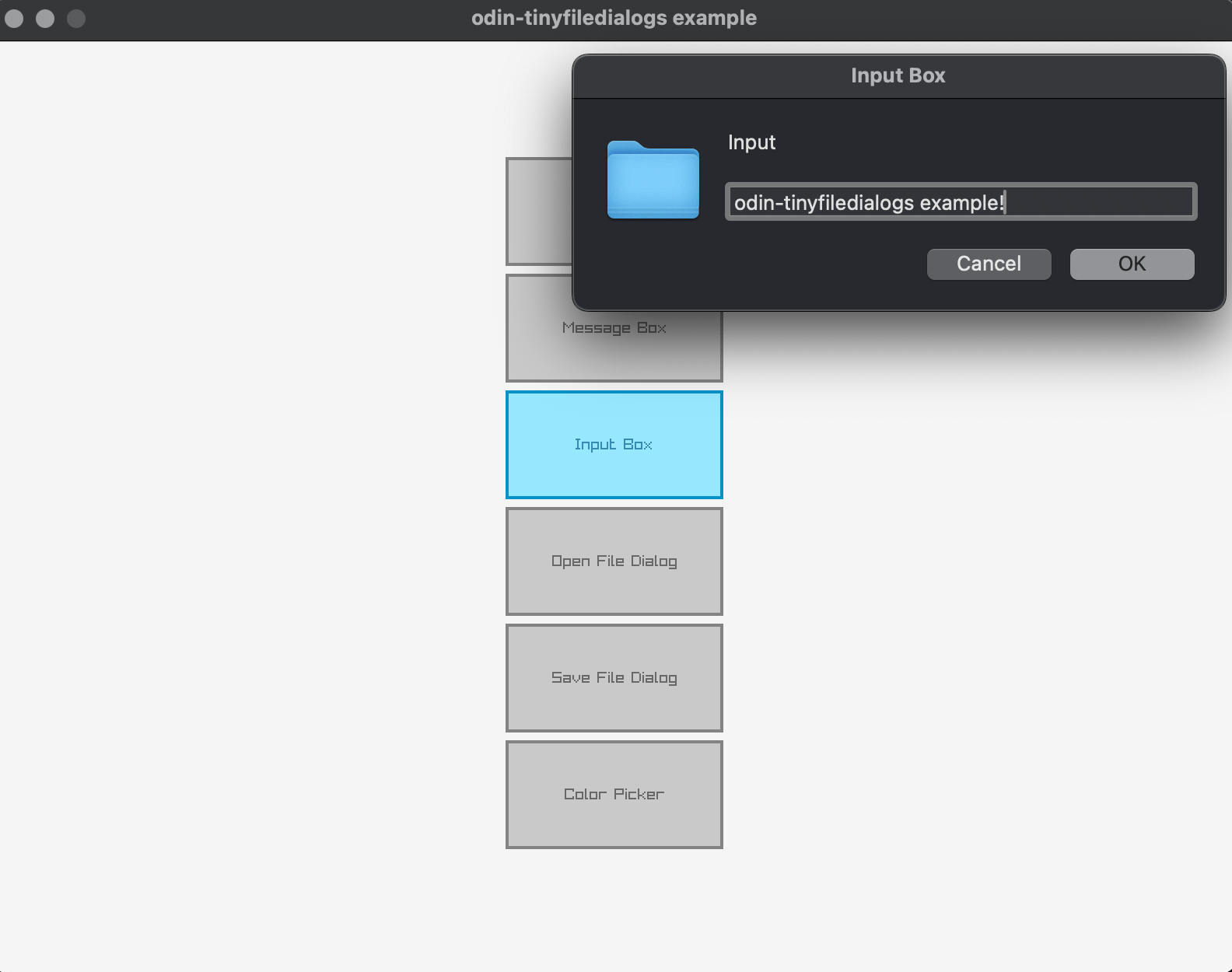 odin-tinyfiledialogs desktop example