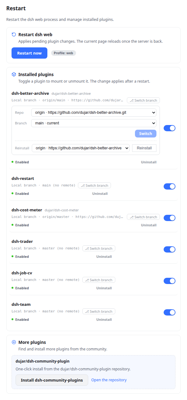 Git panel