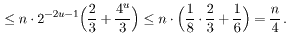 < n/4