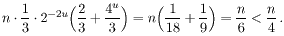 < n/4