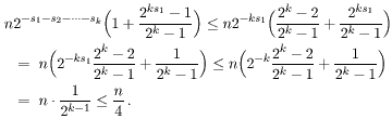 < n/4