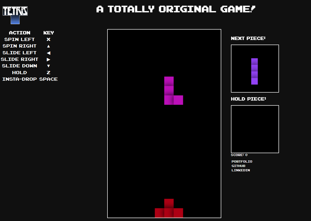 GitHub - duncanbb/tetris: A JavaScript Tetris game