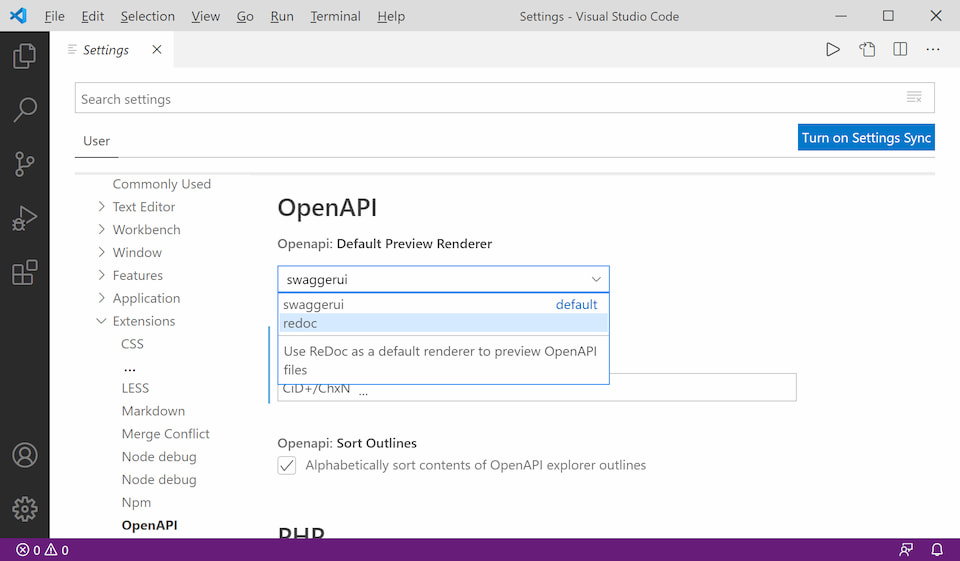 OpenAPI Preview Pane