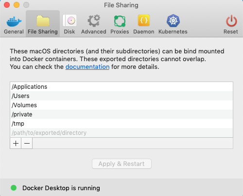 File Sharing preferences